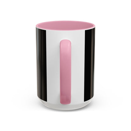 The Lady of Silver Umbrellas Colorful Mug (11oz, 15oz) – Art Deco Mystery, Elegant Fashion & Silver Dreamscape