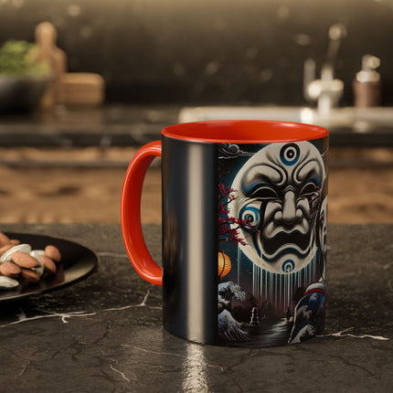 Geisha’s Black Ink Tears Colorful Mugs (11oz, 15oz)