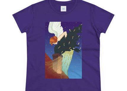 The Christmas Angel Women's Midweight Cotton Tee
