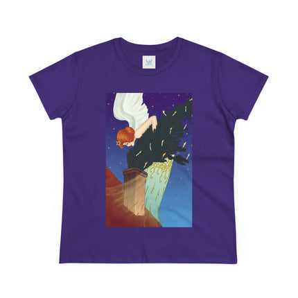 The Christmas Angel Women's Midweight Cotton Tee