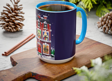 A Christmas Eve Celebration Colorful Mugs (11oz, 15oz)