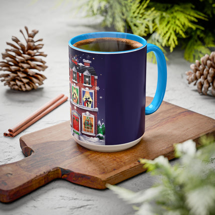 A Christmas Eve Celebration Colorful Mugs (11oz, 15oz)