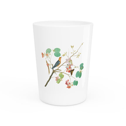 Orange-Headed Ground Thrush by Shaikh Zain al–Din Ceramic Shot Glass