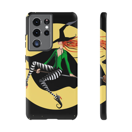 A Witch’s Moonlit Flight Phone Cases