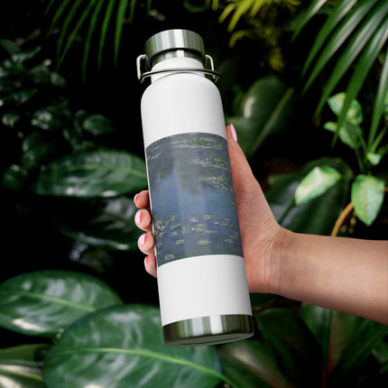 Water Lilies by Claude Monet Copper Vacuum Insulated Bottle, 22oz