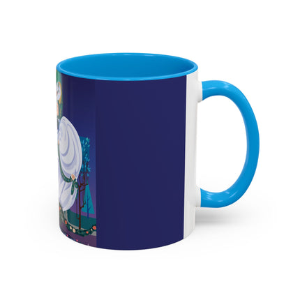 Moonlit Garden Waltz Colorful Mug (11oz, 15oz) – Rococo Romance, Garden Elegance & Enchanted Dance
