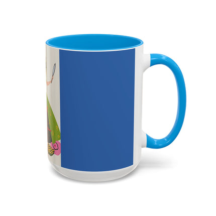 Lady with the Golden Fish Colorful Mugs – Whimsical Fashion & Playful Fantasy