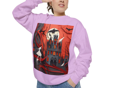 Halloween Night Scene Unisex Garment-Dyed Sweatshirt