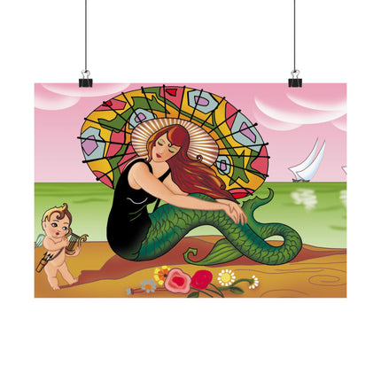 Siren Serenade Premium Matte horizontal posters