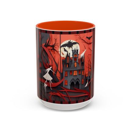Halloween Night Scene Colorful Mugs (11oz, 15oz)