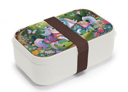 Baby Unicorns and Fluttering Butterflies Bento Lunch Box