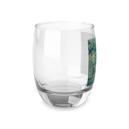 Water Lilies and Japanese Bridge by Claude Monet Whiskey Glass
