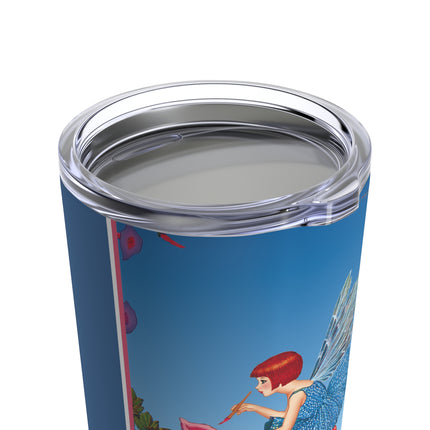 Periwinkle Painting the Petals by Ida Outhwaite Tumbler 20oz