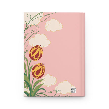 🌷🚕 The Lady Of The Enchanted Flower Garden Taxi Hardcover Journal – Art Deco Floral Whimsy