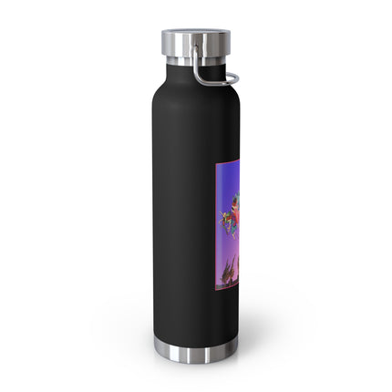Fairies, Pixies, and Petals in Twilight's Embrace Copper Vacuum Insulated Bottle, 22 oz