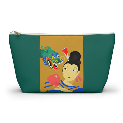 Dragon Fan Cosmetic Bag – Bold Chinese Fantasy & Elegant Strength