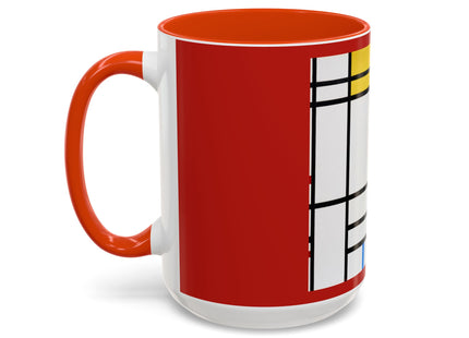 Place de la Concorde by Piet Mondrian Colorful Mugs (11oz, 15oz)