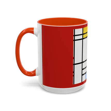Place de la Concorde by Piet Mondrian Colorful Mugs (11oz, 15oz)