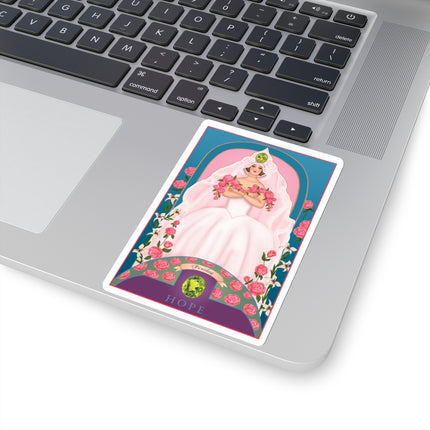 August & Peridot (from the Gem Series) by Sofia Chiostri Kiss-Cut Stickers (4 Sizes)