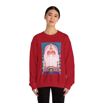 August & Peridot (from the Gem Series) by Sofia Chiostri Unisex Heavy Blend™ Crewneck Sweatshirt