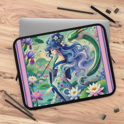 Fairy of the Koi Pond Laptop Sleeve