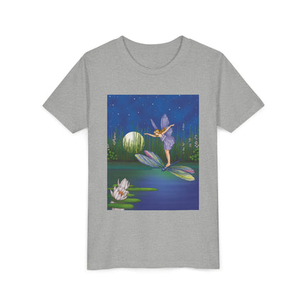 Fairy on a Dragonfly by Ida Rentoul Outhwaite Youth Short Sleeve Tee