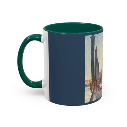 Gondola Moorings on the Grand Canal by John Singer Sargent Colorful Mugs (11oz, 15oz)