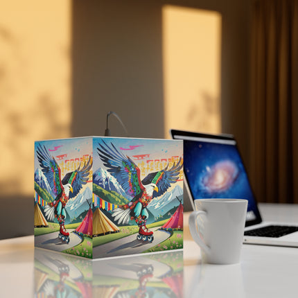 Eagle Skater Light Cube Lamp