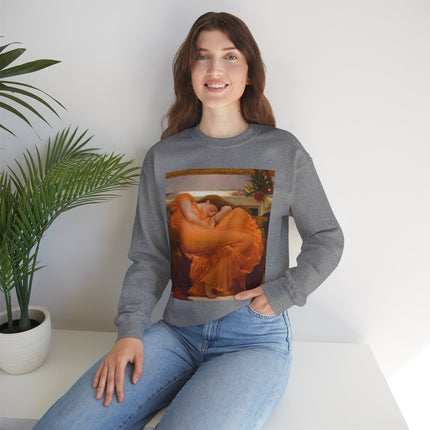 Flaming June by Frederic Leighton Heavy Blend™ Crewneck Sweatshirt