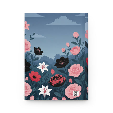 🌹🎭 The Rose Court Hardcover Journal – Art Deco Fashion Illustration