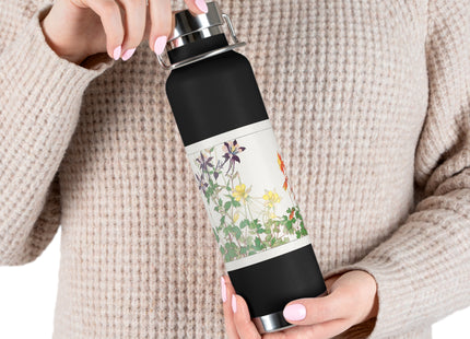 Aquilegia Flower by Tanigami Kônan Copper Vacuum Insulated Bottle, 22oz