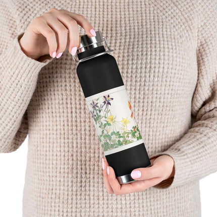 Aquilegia Flower by Tanigami Kônan Copper Vacuum Insulated Bottle, 22oz