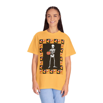 Candy Corn Skeleton Unisex Garment-Dyed T-shirt