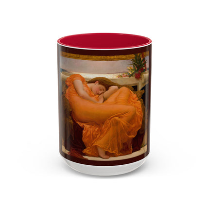 Flaming June by Frederic Leighton Colorful Mugs (11oz, 15oz)