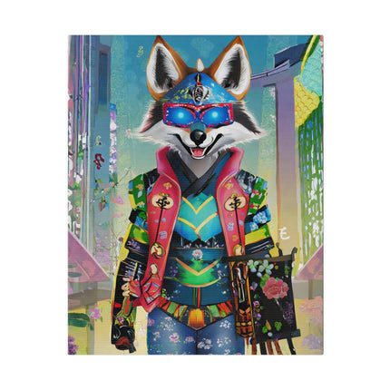 Cyber Hyena Matte Canvas, Stretched, 0.75"