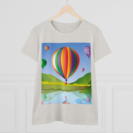 Colorful Heights Women's Midweight Cotton Tee