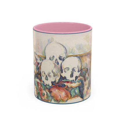 The Three Skulls by Paul Cézanne Colorful Mugs (11oz, 15oz)