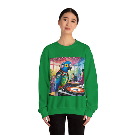 Parrot DJ Unisex Heavy Blend™ Crewneck Sweatshirt