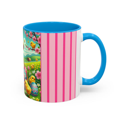 Geisha Kitten’s Easter Delight Colorful Mugs (11oz, 15oz)