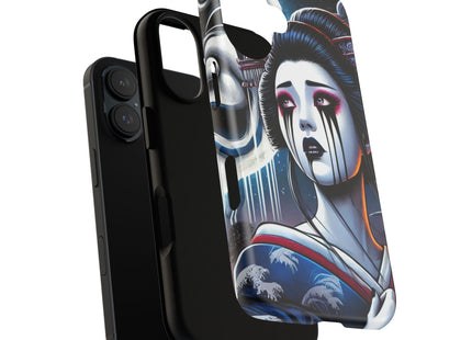 Geisha’s Black Ink Tears Phone Cases