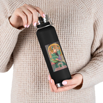 May & Emerald (from the Gem Series) by Sofia Chiostri Copper Vacuum Insulated Bottle, 22oz