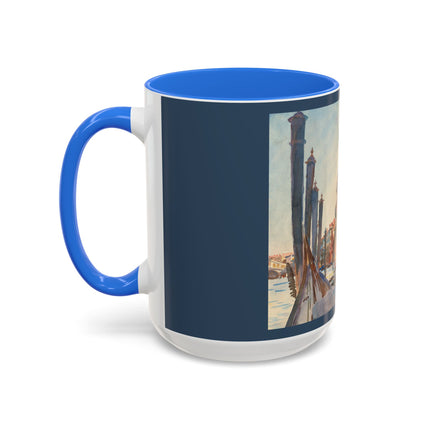 Gondola Moorings on the Grand Canal by John Singer Sargent Colorful Mugs (11oz, 15oz)