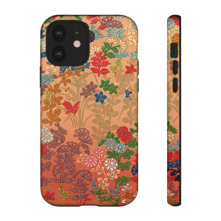 Ornamental Japanese Flower Pattern Phone Cases
