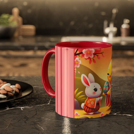 Whimsical Springtime Exchange Colorful Mugs (11oz, 15oz)