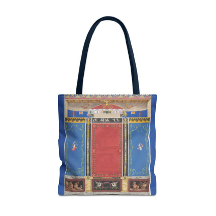 Trompe L’Oeil Designer Tote Bag – Columns, Swans and Vases (AOP)