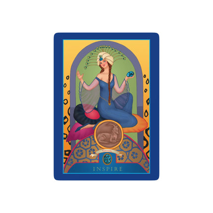 December & Tanzanite (from the Gem Series) by Sofia Chiostri Playing Cards