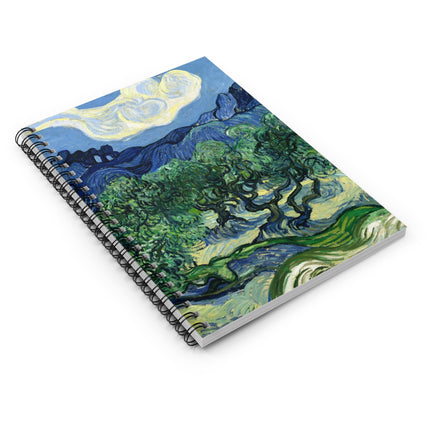 Olive Trees by Vincent Van Gogh Spiral Notebook - Ruled Line
