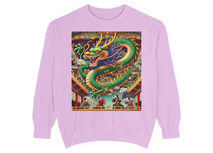 Tibetan Dragon Over Kabuki Duel Sweatshirt