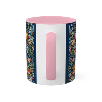 Strawberry Thief by William Morris Colorful Mugs, 11oz