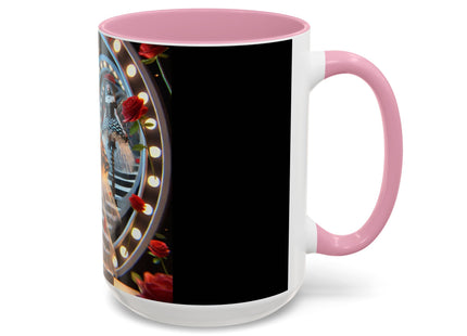 Halloween Witch Through the Mirror Colorful Mugs (11oz, 15oz)